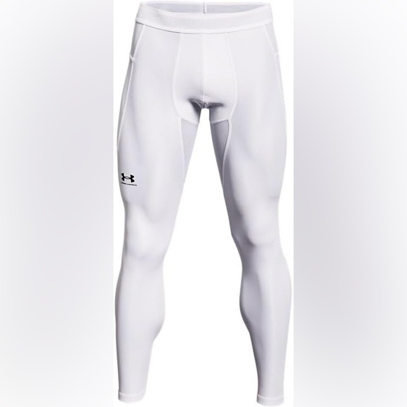 Under Armour • HeatGear Iso-Chill Leggings • White Men’s Medium NWT 🏋️‍♂️✨ - Picture 1 of 7